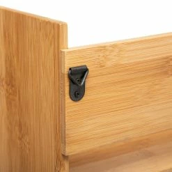 Etagère Murale Bambou Avec Crochets 5Five -Demeyers Magasin etagere murale bambou avec crochets 5five 3