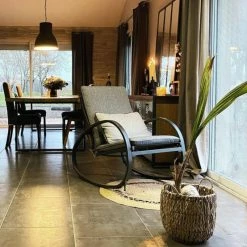 Fauteuil à Bascule Nevada Noir Graphite Hespéride -Demeyers Magasin fauteuil a bascule nevada noir graphite hesperide 5