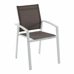 Fauteuil Axiome Hespéride Noisette Et Blanc