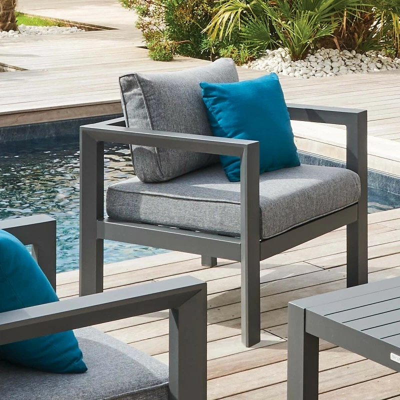 Fauteuil De Jardin Evasion Graphite Hespéride 4 Fauteuil De Jardin Evasion Graphite Hespéride – Image 2