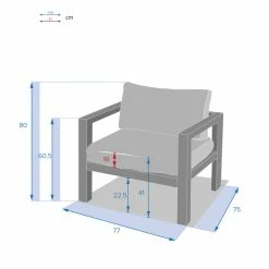 Fauteuil De Jardin Jauca Noisette / Gris Boisé Hespéride 7 Fauteuil De Jardin Jauca Noisette / Gris Boisé Hespéride -Demeyers Magasin fauteuil de jardin jauca noisette gris boise hesperide 2