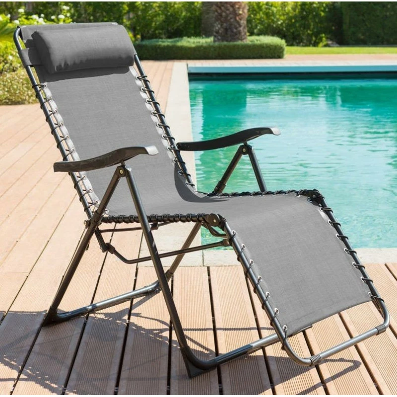 Fauteuil Détente D'extérieur Hespéride Silos Gris Anthracite 4 Fauteuil Détente D'extérieur Hespéride Silos Gris Anthracite – Image 2