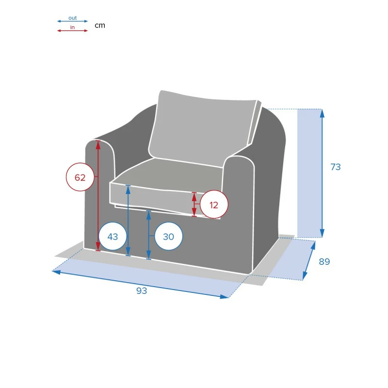 Fauteuil Détente Moorea Hespéride Terre Ombre 7 Fauteuil Détente Moorea Hespéride Terre Ombre – Image 5