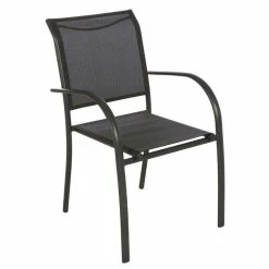 Fauteuil Empilable Piazza Hespéride Anthracite/graphite