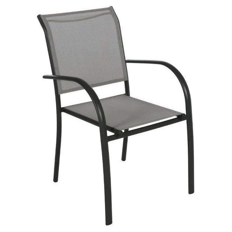 Fauteuil Empilable Piazza Hespéride Galet/graphite 3 Fauteuil Empilable Piazza Hespéride Galet/graphite
