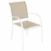 Fauteuil Empilable Piazza Hespéride Lin/blanc -Demeyers Magasin fauteuil empilable piazza hesperide lin blanc