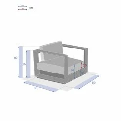 Fauteuil Extérieur 1 Place Allure Blanc Hespéride 9 Fauteuil Extérieur 1 Place Allure Blanc Hespéride -Demeyers Magasin fauteuil exterieur 1 place allure blanc hesperide 2