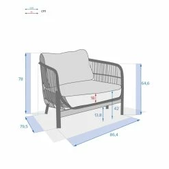 Fauteuil Extérieur 1 Place Deona Acacia Hespéride 13 Fauteuil Extérieur 1 Place Deona Acacia Hespéride -Demeyers Magasin fauteuil exterieur 1 place deona acacia hesperide 5