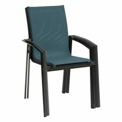 Fauteuil Extérieur Axant Bleu Canard/graphite Hespéride -Demeyers Magasin fauteuil exterieur axant bleu canard graphite hesperide 2