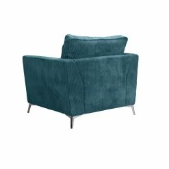 Fauteuil Isla Velours Côtelé Bleu 8 Fauteuil Isla Velours Côtelé Bleu -Demeyers Magasin fauteuil isla velours bleu 2