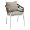 Fauteuil Oriengo Mailles Taupe/blanc Hespéride -Demeyers Magasin fauteuil oriengo mailles taupeblanc hesperide