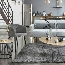 Fauteuil Séjour Marlo Gris Atmosphera -Demeyers Magasin fauteuil sejour marlo gris atmosphera 1 5