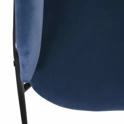 Fauteuil Velours Bleu Siron Atmosphera -Demeyers Magasin fauteuil velours bleu atmosphera 2