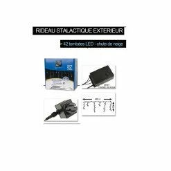 Guirlande Rideau Stalactite 252 Ampoules Leds Multicolores -Demeyers Magasin guirlande rideau stalactite 252 ampoules leds multicolores 2