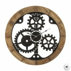 Horloge D58 Mécanisme Bois Et Métal Atmosphera