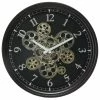 Horloge Noire Mécanisme Animé Luxe Atmosphera -Demeyers Magasin horloge noire mecanisme anime luxe atmosphera