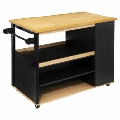 Ilot De Cuisine Noir Et Naturel 5Five 11 Ilot De Cuisine Noir Et Naturel 5Five -Demeyers Magasin ilot de cuisine noir et naturel 5five 2