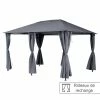 Jeu De 6 Rideaux Gris Ardoise Pour Tonnelle Santorini Et Thira -Demeyers Magasin jeu de 6 rideaux gris ardoise pour la tonnelle santorini 3 x 4m