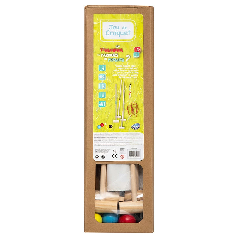 Jeu De Croquet En Bois Pour L'extérieur 4 Jeu De Croquet En Bois Pour L'extérieur – Image 2