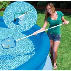 Kit D'entretien De Piscines épuisette + Balai Intex -Demeyers Magasin kit entretien piscines epuisette balai intex 2