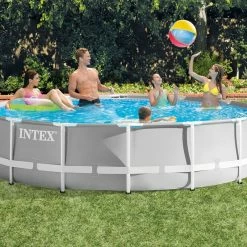 Piscine Prism Frame Ronde 4,57 X 1,07 M Intex -Demeyers Magasin kit piscine tubulaire avec accessoires 2