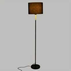 Lampadaire Droit Jule Noir Et Doré Atmosphera 8 Lampadaire Droit Jule Noir Et Doré Atmosphera -Demeyers Magasin lampadaire droit jule noir et dore atmosphera 2