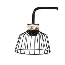 Lampe à Poser Filaire Métal Et Rotin Lady Ostaria -Demeyers Magasin lampe a poser filaire metal et rotin lady ostaria 2