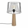 Lampe En Bois Et Métal H46 Joe Atmosphera -Demeyers Magasin lampe en bois et metal h46 joe atmosphera