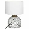 Lampe Grille Emie Noir Et Blanc Atmosphera -Demeyers Magasin lampe grille emie noir et blanc atmosphera