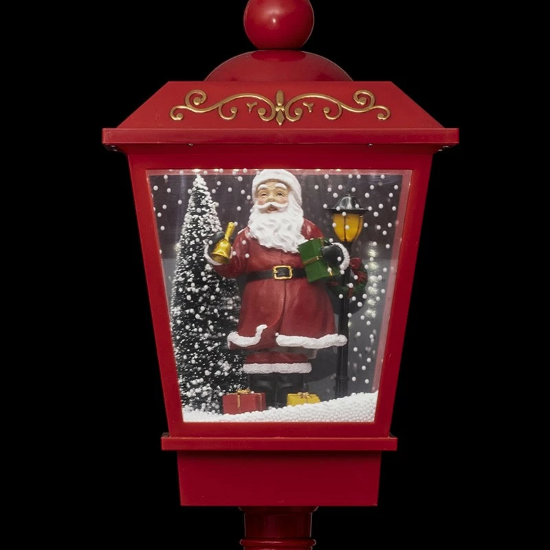 Lampadaire 180 Cm Lanterne Père Noël Lumineuse Et Musicale 4 Lampadaire 180 Cm Lanterne Père Noël Lumineuse Et Musicale – Image 2