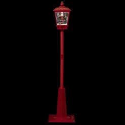 Lampadaire 180 Cm Lanterne Père Noël Lumineuse Et Musicale