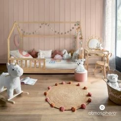 Lit Cabane 90x190 En Bois Sans Matelas Atmosphera 8 Lit Cabane 90x190 En Bois Sans Matelas Atmosphera -Demeyers Magasin lit cabane 90x190 en bois sans matelas atmosphera 2