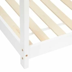Lit Cabane Enfant Pin Blanc 90x190 Atmosphera -Demeyers Magasin lit cabane enfant pin blanc 90x190 atmosphera 1 3