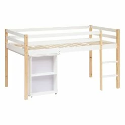 Lit Combi Bureau Enfant Pin Blanc Atmosphera -Demeyers Magasin lit combi bureau enfant pin blanc atmosphera 2