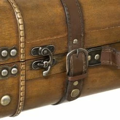 Lot De 2 Malles En Bois Atmosphera -Demeyers Magasin lot de 2 malles en bois atmosphera 3