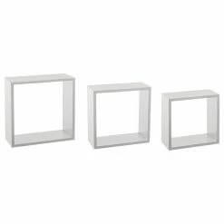 Lot De 3 étagères Murales Coloris Blanc 5Five