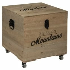 Lot De 3 Malles Carrés Bois Wild Atmosphera -Demeyers Magasin lot de 3 malles carres bois wild atmosphera 1