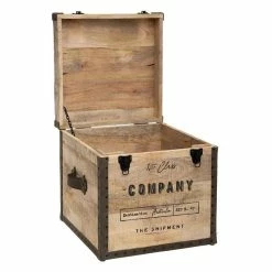 Malle Pouf Vintage En Bois Atmosphera 10 Malle Pouf Vintage En Bois Atmosphera -Demeyers Magasin malle pouf vintage en bois atmosphera 2