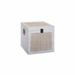 Malles Carrée Cannage Blanchi - Lot De 3 - Atmosphera 8 Malles Carrée Cannage Blanchi - Lot De 3 - Atmosphera -Demeyers Magasin malles carree cannage blanchi lot de 3 atmosphera 2