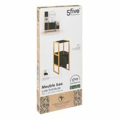 Meuble Bas 1 Porte Noir Natureo 5Five -Demeyers Magasin meuble bas 1 porte noir natureo 5five 2