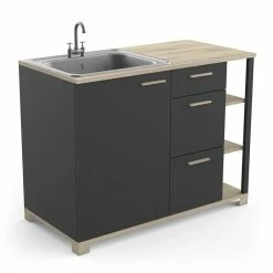 Demeyere Meuble Bas De Cuisine 1 Porte 3 Tiroirs Atelier -Demeyers Magasin meuble bas de cuisine 1 porte 3 tiroirs atelier 3