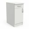 Demeyere Meuble Bas De Cuisine Blanc 1 Porte 1 Tiroir Mammy -Demeyers Magasin meuble bas de cuisine blanc 1 porte 1 tiroir mammy