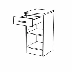 Demeyere Meuble Bas De Cuisine Blanc 1 Porte 1 Tiroir Mammy -Demeyers Magasin meuble bas de cuisine blanc 1 porte 1 tiroir mammy 3