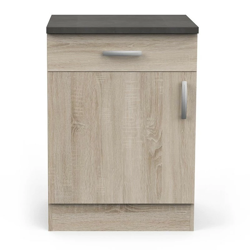 Demeyere Meuble De Cuisine Bas 1 Porte 1 Tiroir 60 Cm Paprika 6 Demeyere Meuble De Cuisine Bas 1 Porte 1 Tiroir 60 Cm Paprika – Image 4