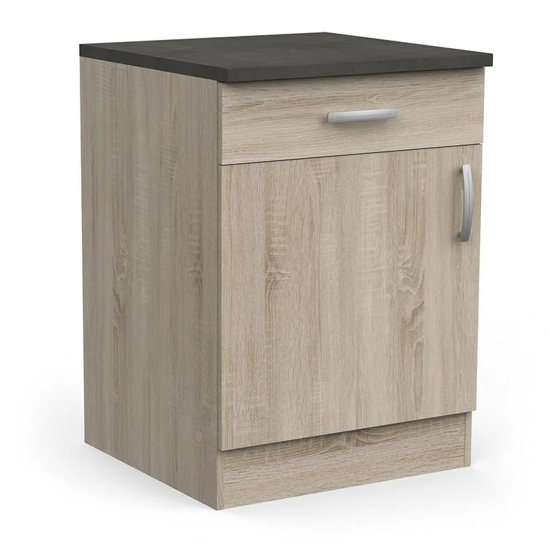 Demeyere Meuble De Cuisine Bas 1 Porte 1 Tiroir 60 Cm Paprika 3 Demeyere Meuble De Cuisine Bas 1 Porte 1 Tiroir 60 Cm Paprika