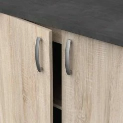 Demeyere Meuble De Cuisine Bas 2 Portes 100cm Paprika -Demeyers Magasin meuble de cuisine bas 2 portes 100cm paprika 1 2