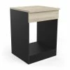 Demeyere Meuble Four 60 Cm Origan Noir Et Bois -Demeyers Magasin meuble four 60 cm origan noir et bois