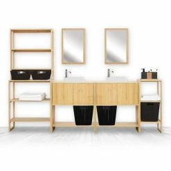 Meuble Sous Lavabo Bambou Lab'n Modul 5Five -Demeyers Magasin meuble sous lavabo bambou lab n modul 5five 1