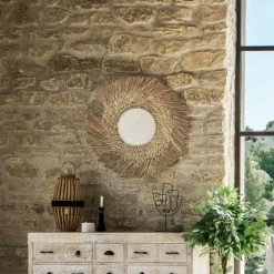 Miroir Rond 80 Cm En Roseau Ael Atmosphera -Demeyers Magasin miroir rond 80 cm en roseau ael atmosphera 3