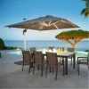 Parasol Carré Avec LEDs Equador Hespéride -Demeyers Magasin parasol carre avec leds equador hesperide